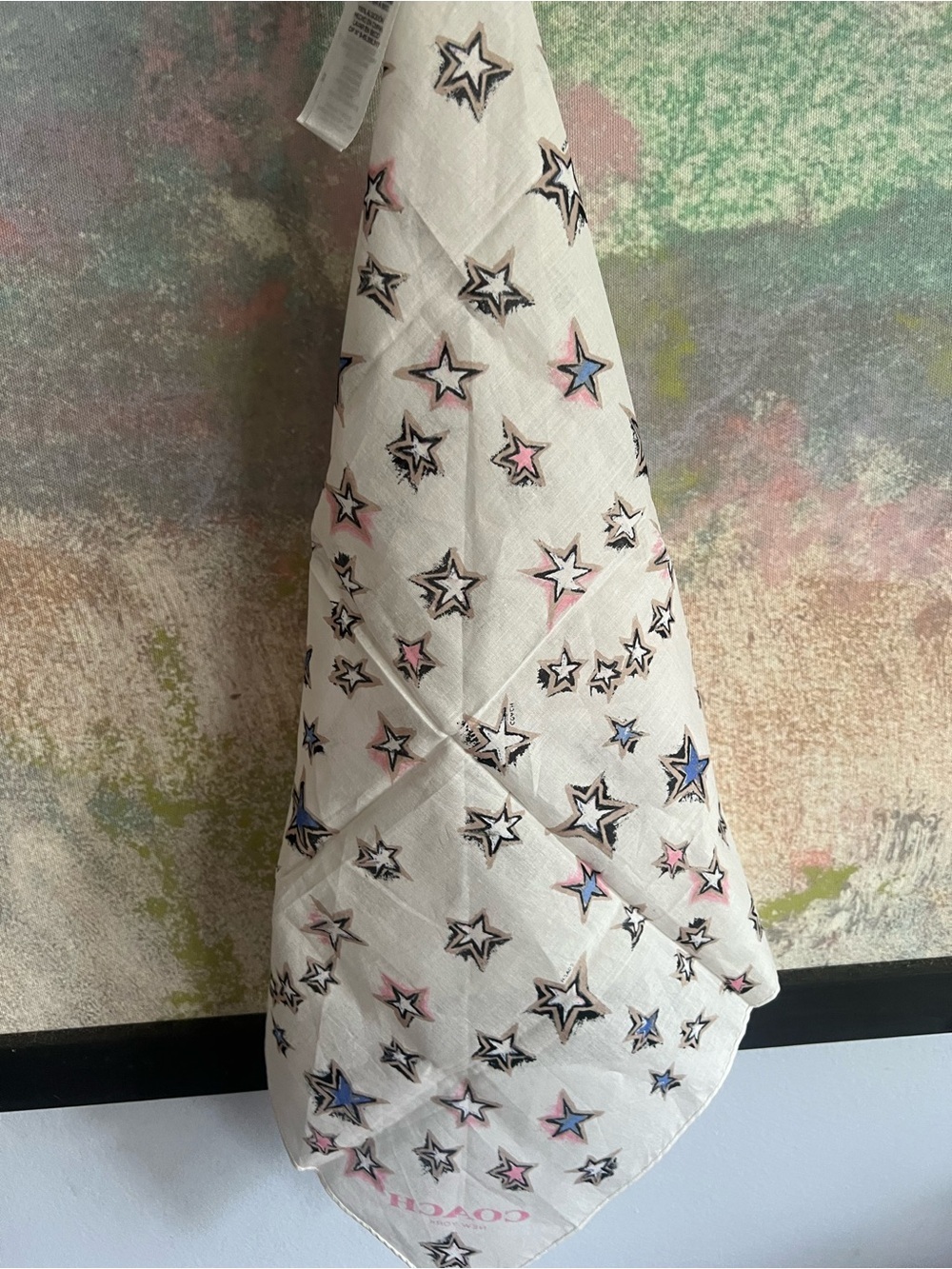 Coach Star Scarf RARE HTF - Picture 4 of 7